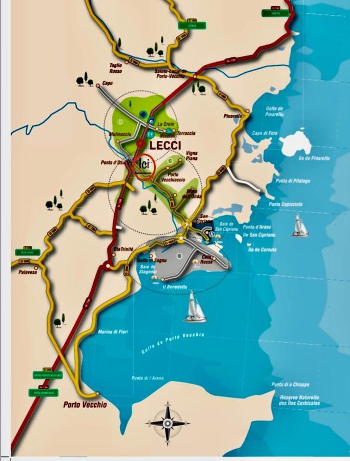 Villa Le Corail Rouge Corse Lecci Esterno foto